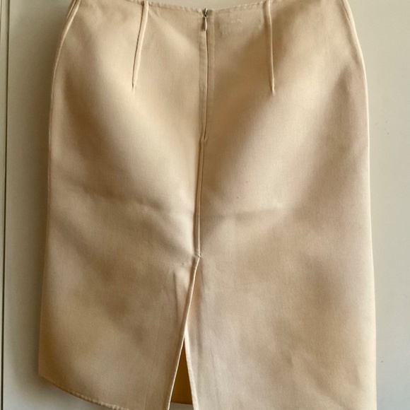 PRADA Ivory Wool Vintage Pencil Skirt size IT 40 - Picture 4 of 7